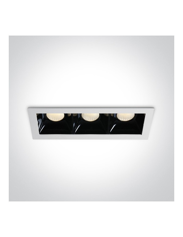 Lampy podtynkowe - oczka - One Light lampy LED do sklepu Abram 3 50307B/W/W - produkt kolory-swiatla.pl 1