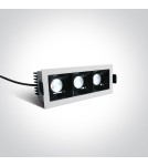 Lampy podtynkowe - oczka - One Light lampy LED do sklepu Abram 3 50307B/W/W - product 2