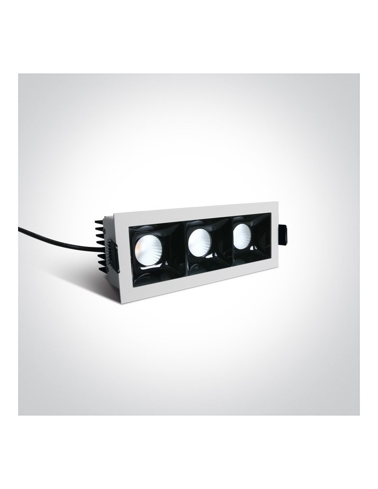 Lampy podtynkowe - oczka - One Light lampy LED do sklepu Abram 3 50307B/W/W - product kolory-swiatla.pl 2