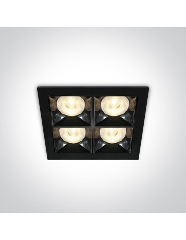 One Light ozdobny wpust LED Stivos 50406B/B/W