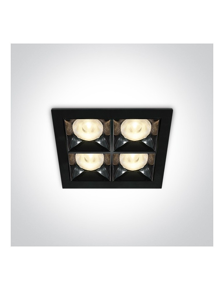 Lampy podtynkowe - oczka - One Light ozdobny wpust LED Stivos 50406B/B/W - produkt kolory-swiatla.pl 1