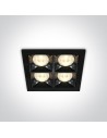 One Light ozdobny wpust LED Stivos 50406B/B/W