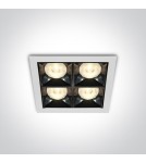 Lampy podtynkowe - oczka - One Light ozdobny wpust LED Stivos 50406B/W/W - product 1