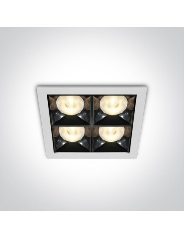 One Light ozdobny wpust LED Stivos 50406B/W/W