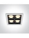 One Light ozdobny wpust LED Stivos 50406B/W/W