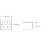 Lampy podtynkowe - oczka - One Light ozdobny wpust LED Stivos 50406B/W/W - product 2