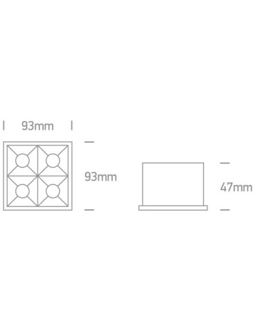 One Light ozdobny wpust LED Stivos 50406B/W/W - produkt 2