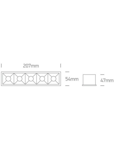 One Light szereg lamp LED Avgi 50506B/W/W - produkt 2