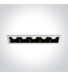 Lampy podtynkowe - oczka - One Light szereg lamp LED Abram 4 50507B/W/W - produkt 1