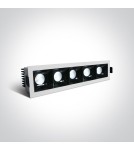Lampy podtynkowe - oczka - One Light szereg lamp LED Abram 4 50507B/W/W - produkt 2