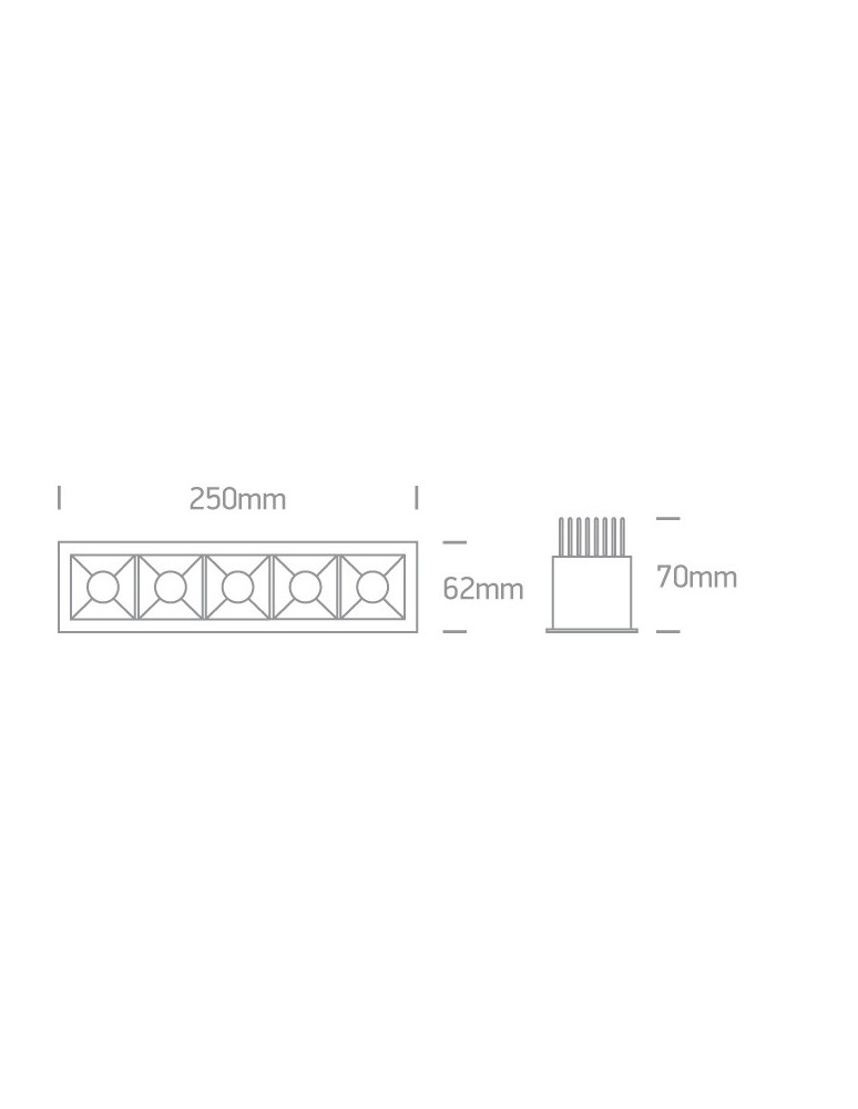 Lampy podtynkowe - oczka - One Light szereg lamp LED Abram 4 50507B/W/W - produkt kolory-swiatla.pl 3