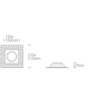 Lampy podtynkowe bezramkowe - trimless - One Light wpust LED biały Limani 51110ATR/W - product 3