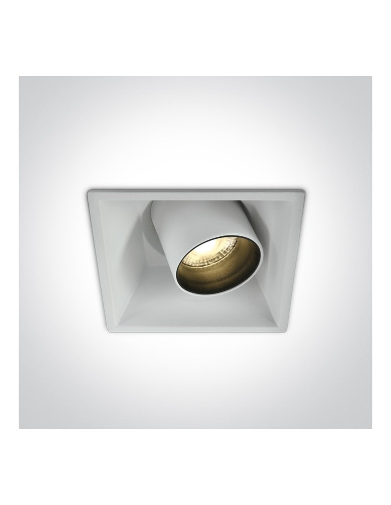 Lampy podtynkowe - oczka - One Light biały regulowany wpust LED Skiti 51111C/W/W - produkt kolory-swiatla.pl 1