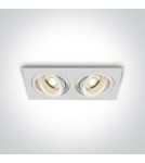 Lampy podtynkowe - oczka - One Light podwójna lampa Glafira 51205ABG/W - product 1