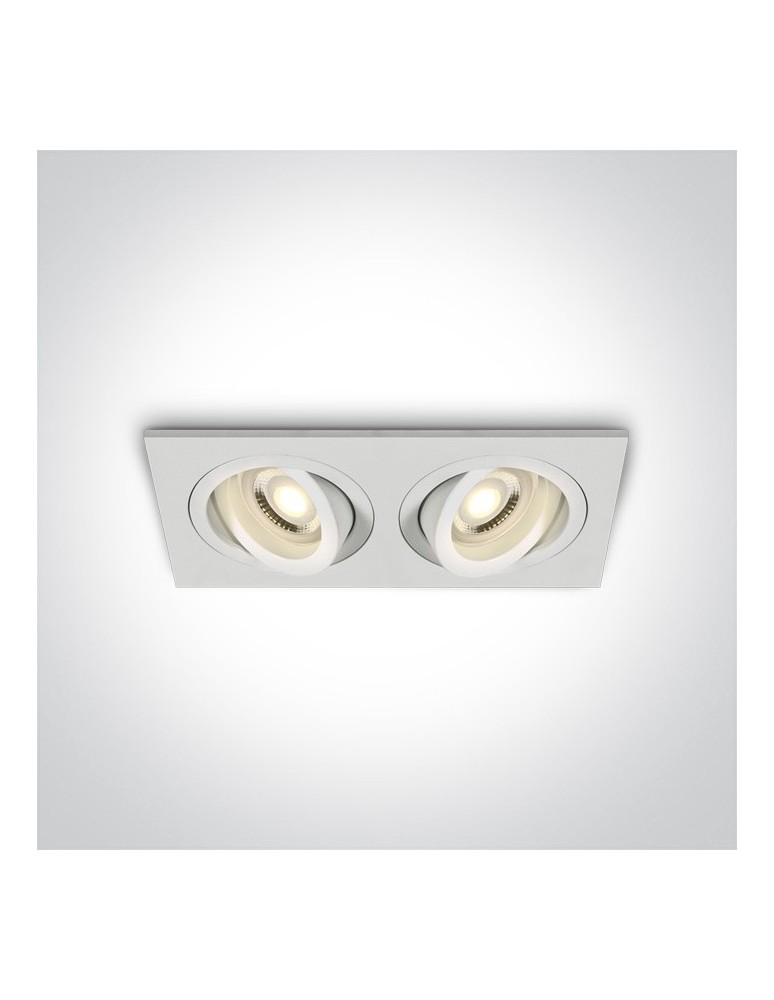 Lampy podtynkowe - oczka - One Light podwójna lampa Glafira 51205ABG/W - produkt kolory-swiatla.pl 1