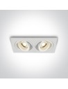 One Light podwójna lampa Glafira 51205ABG/W