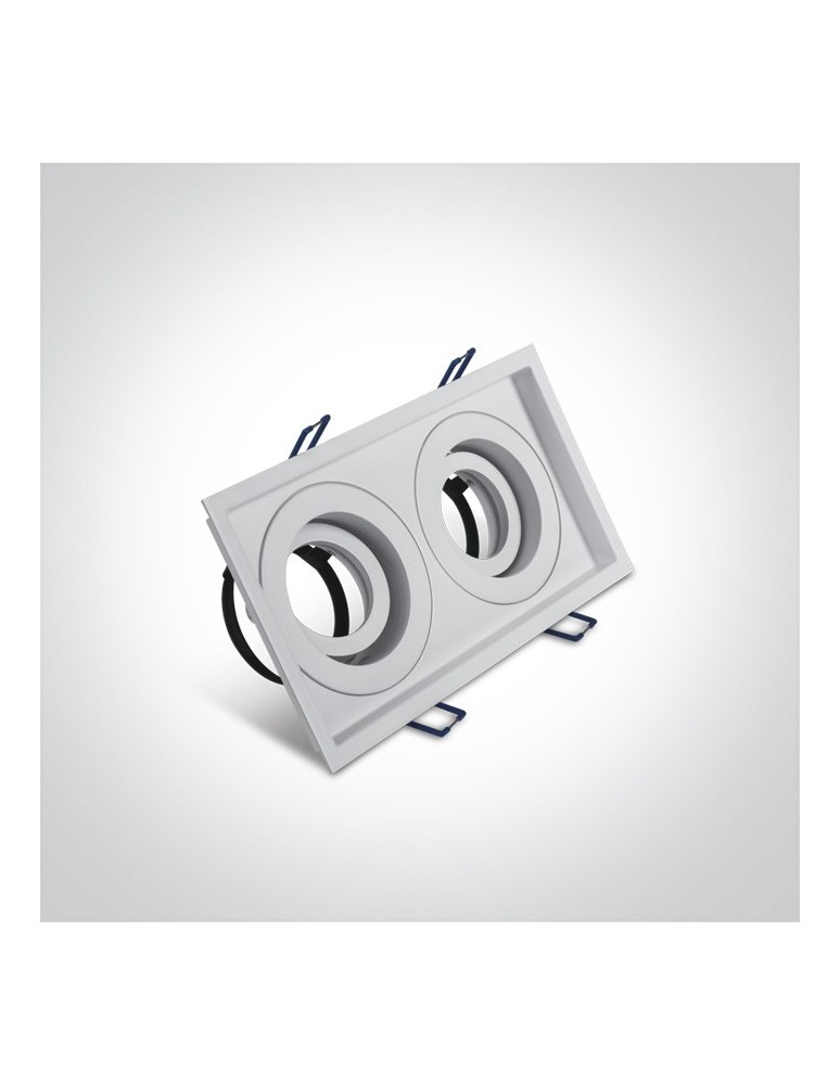 Lampy podtynkowe - oczka - One Light biała podwójna lampa Filoteia 2 51205N/W - product kolory-swiatla.pl 2