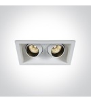 Lampy podtynkowe - oczka - One Light podwójna lampa LED Proti 51206M/W/W - produkt 1