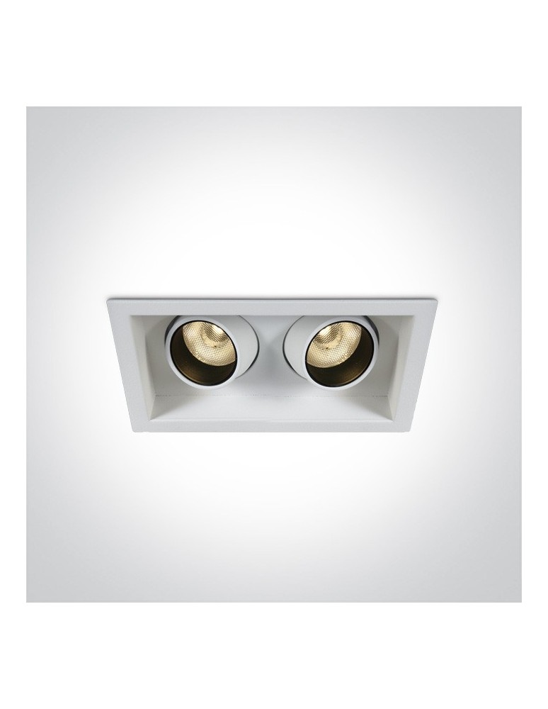 Lampy podtynkowe - oczka - One Light podwójna lampa LED Proti 51206M/W/W - produkt kolory-swiatla.pl 1