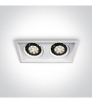 Lampy podtynkowe - oczka - One Light podwójna lampa do sklepów Stomio 2 51210N/W - produkt 1