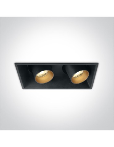 One Light podójna stylowa lampa LED Skiti 2 51211C/B/W