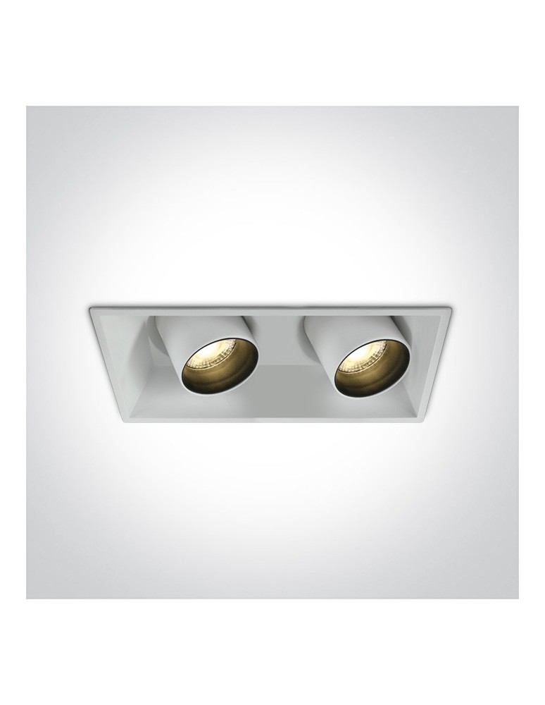 Lampy podtynkowe - oczka - One Light podójna stylowa lampa LED Skiti 2 51211C/W/W - produkt kolory-swiatla.pl 1