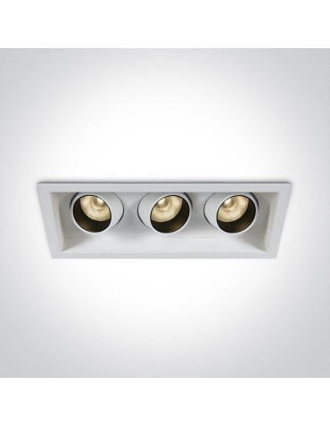 One Light potrójna lampa LED Melas 51306M/W/W