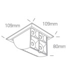 Reflektory wpuszczane w sufit - One Light wysuwana lampa LED czarna Namata 51406B/W/W - product 2