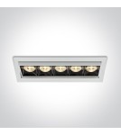 Lampy podtynkowe - oczka - One Light wpust LED x5 Rodi 51506B/W/W - produkt 1