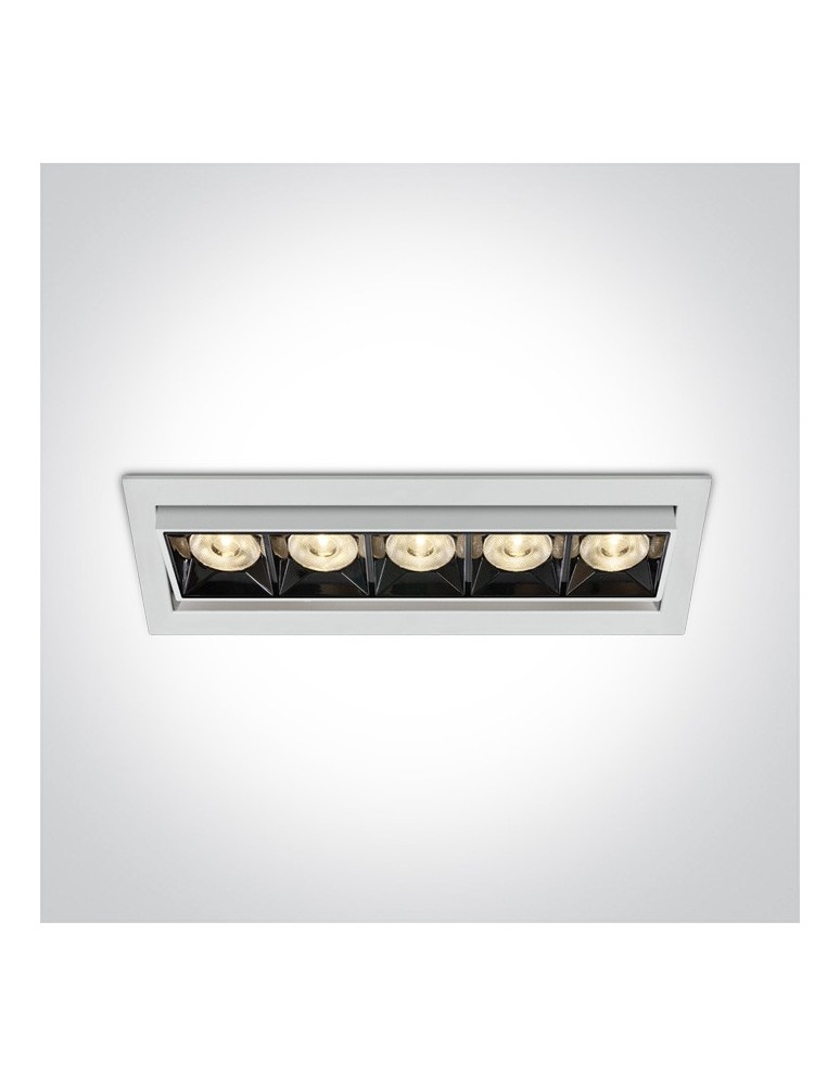 Lampy podtynkowe - oczka - One Light wpust LED x5 Rodi 51506B/W/W - produkt kolory-swiatla.pl 1
