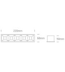Lampy podtynkowe - oczka - One Light wpust LED x5 Rodi 51506B/W/W - produkt 2