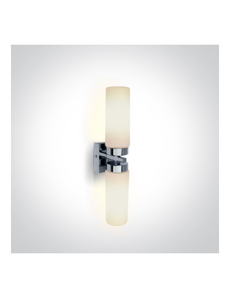 Kinkiety łazienkowe - One Light kinkiet łazienkowy podwójny Anavra 2 60106A/C IP44 - produkt kolory-swiatla.pl 1