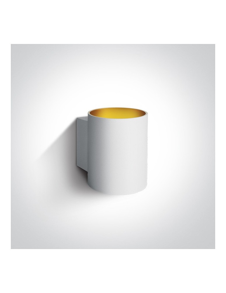 Kinkiety minimalistyczne - One Light klimatyczny biały kinkiet Glafki 2 - produkt kolory-swiatla.pl 1