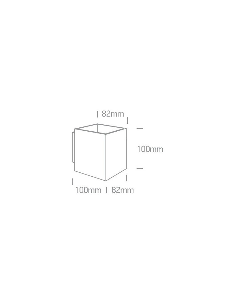 Kinkiety minimalistyczne - One Light kinkiet czarny sześcian Trikorifo 6017A/B - product kolory-swiatla.pl 2