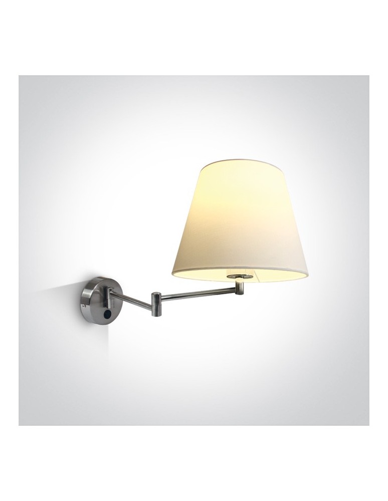 Kinkiety na wysięgniku - One Light lampa w stylu hotelowym Lakka 61046/MC - produkt kolory-swiatla.pl 1