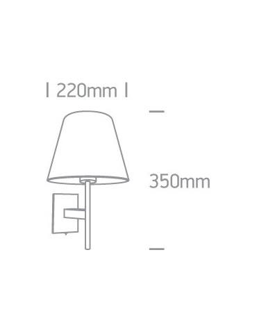 One Light lampa ścienna w stylu hotel Raiko 61076/C - produkt 2