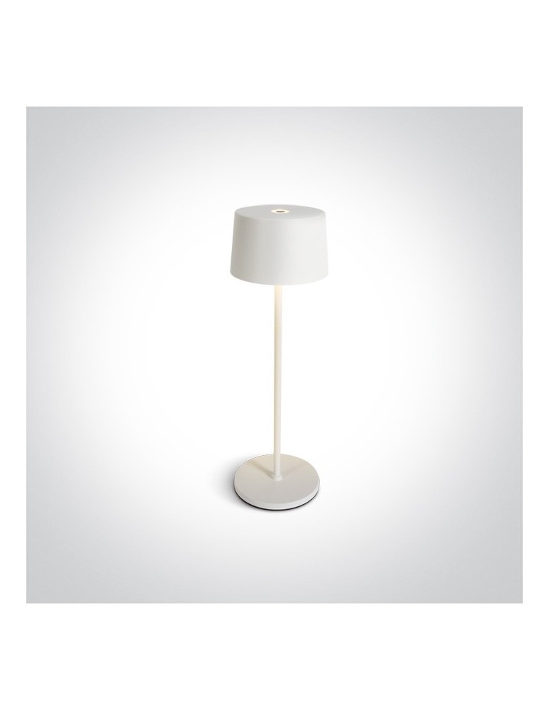 Lampy ogrodowe przenośne - One Light bezprzewodowa lampa stołowa Kranea 61082A/W IP65 - produkt kolory-swiatla.pl 1