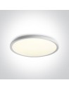 One Light stylowy biały plafon slim Zigos 2 62160FB/W/C