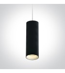 Lampy wiszące - One Light lampa wisząca rura czarna Kallifoni 63105M/B - product 2