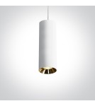 Lampy wiszące - One Light lampa biała wisząca rura Kallifoni 63105M/W - product 1