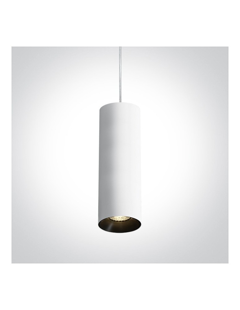 Lampy wiszące - One Light lampa biała wisząca rura Kallifoni 63105M/W - product kolory-swiatla.pl 2