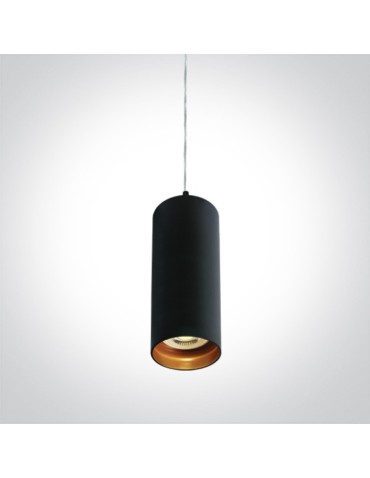 One Light mała czarna lampa wisząca Ampeliko 63105N/B