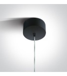 Lampy wiszące - One Light mała czarna lampa wisząca Ampeliko 63105N/B - product 2