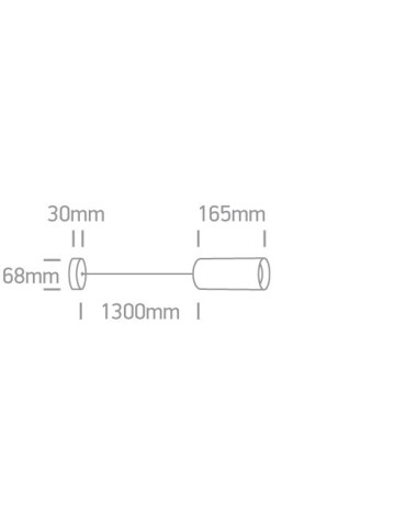 One Light mała biała lampa wisząca Ampeliko 63105N/W - produkt 2