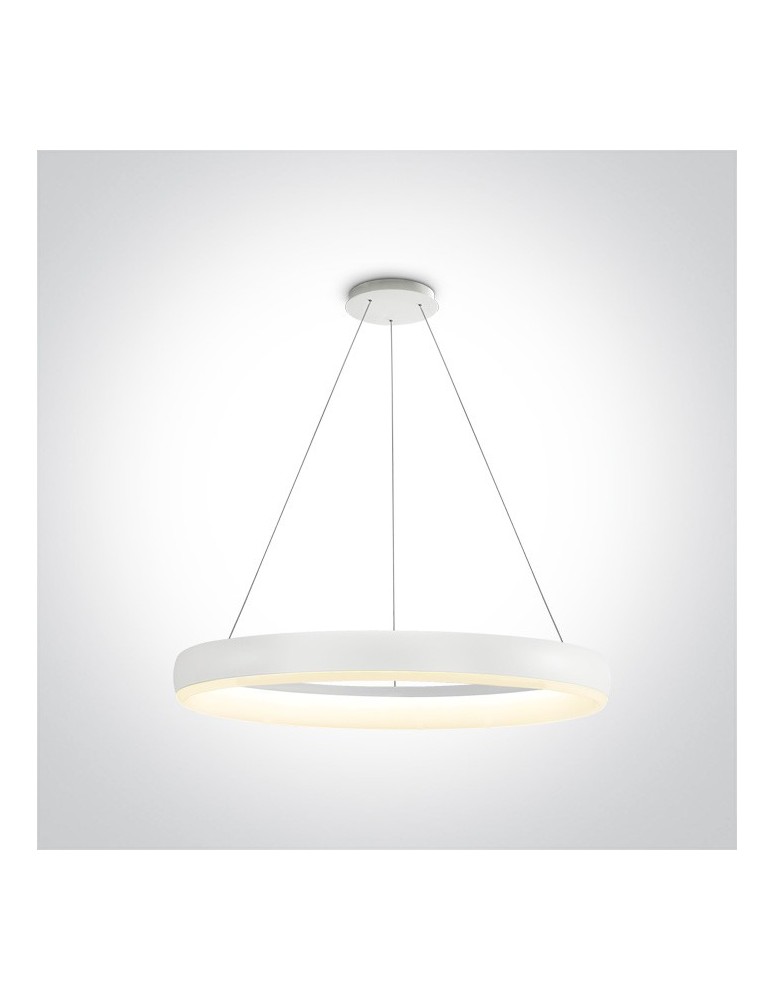 Lampy wiszące okręgi - One Light lampa wisząca LED Vitoli 63114/W/W - produkt kolory-swiatla.pl 1