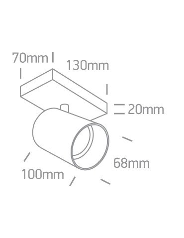 One Light kinkiet retro szary Elatos 65105N/MG - produkt 2