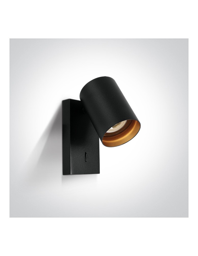Kinkiety regulowane - One Light kinkiet ozdobny czarny Elatos K 65105NA/B - produkt kolory-swiatla.pl 1