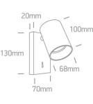 Kinkiety regulowane - One Light kinkiet ozdobny mosiądz Elatos K 65105NA/BBS - produkt 2
