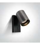 Kinkiety regulowane - One Light kinkiet ozdobny szary Elatos K 65105NA/MG - product 1