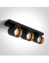 One Light lampa sufitowa ozdobna 3X10W Elatos 3 65305N/B